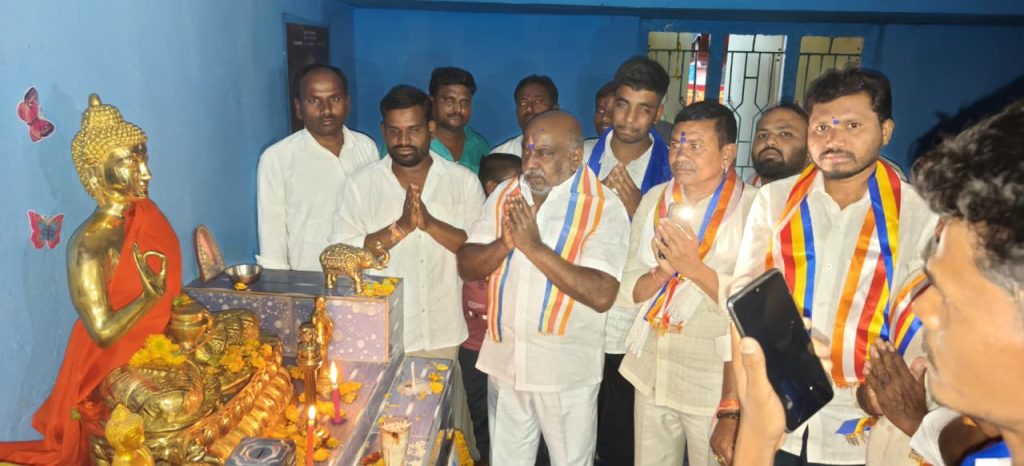 యాపాల్&zwnj;గూడలో వైభవంగా గౌతమ బుద్ధుడి విగ్రహ ప్రతిష్ఠాపన